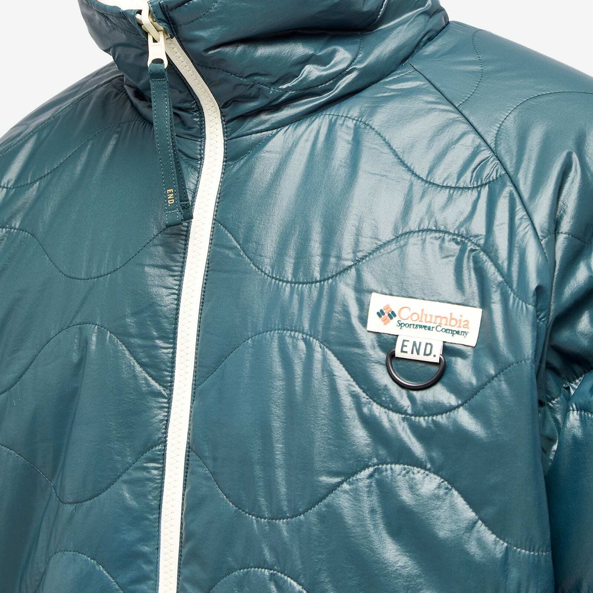 END. x Columbia 'Douglas Fir' Reversible Fleece Jacket in