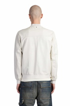 Salvatore Santoro Bomber Jacket In Grey Leather