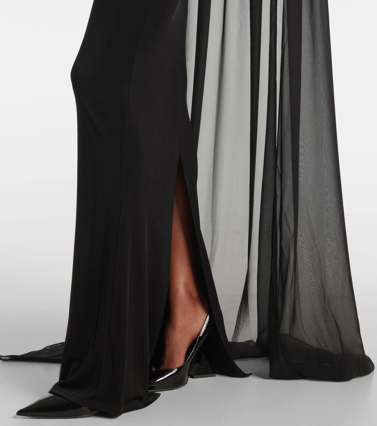 The New Arrivals Ilkyaz Ozel Xanthe jersey tulle gown The New Arrivals  Ilkyaz Ozel