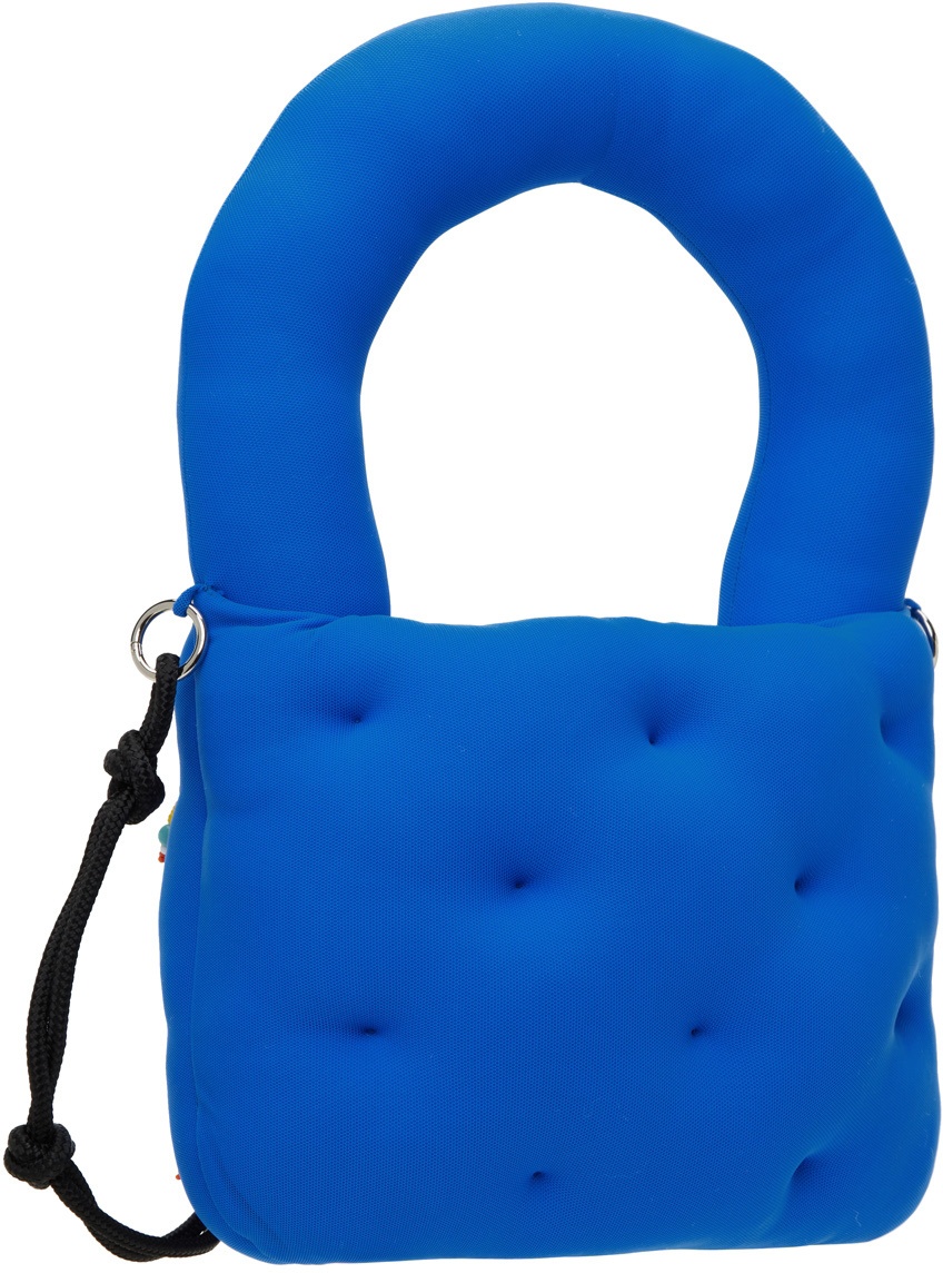 Marshall Columbia SSENSE Exclusive Blue Plush Shoulder Bag