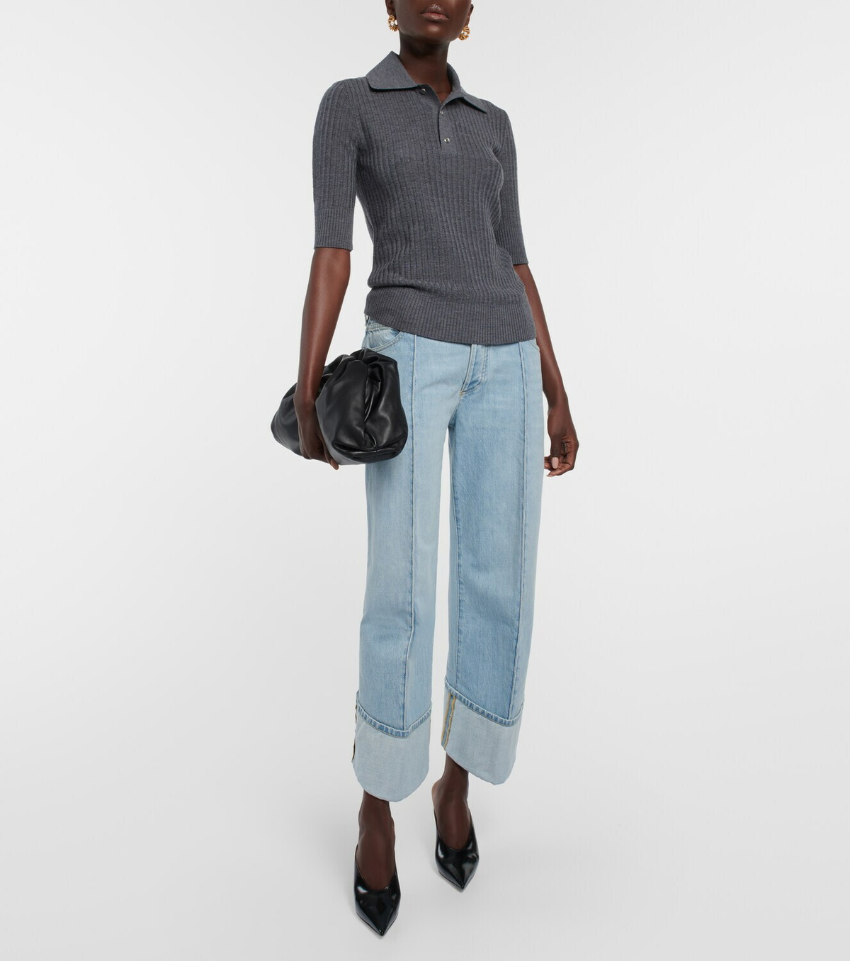 Bottega Veneta Mid-rise curved jeans Bottega Veneta