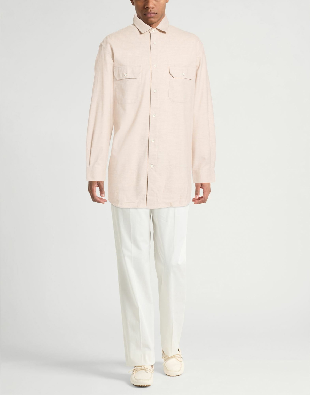 Brunello Cucinelli Mens Shirt Sand