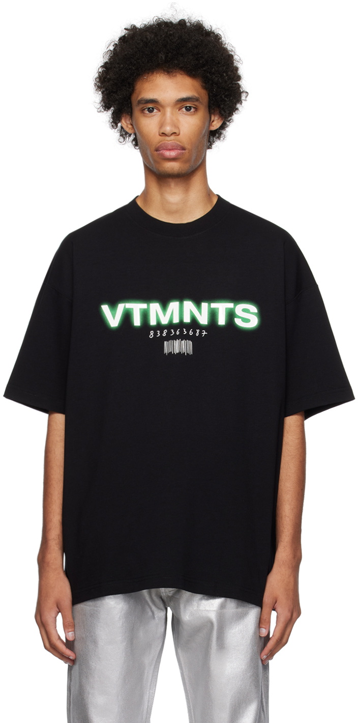 VTMNTS Black Bonded T-Shirt VTMNTS