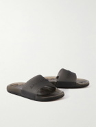 Balenciaga - Logo-Embossed Rubber Slides - Black