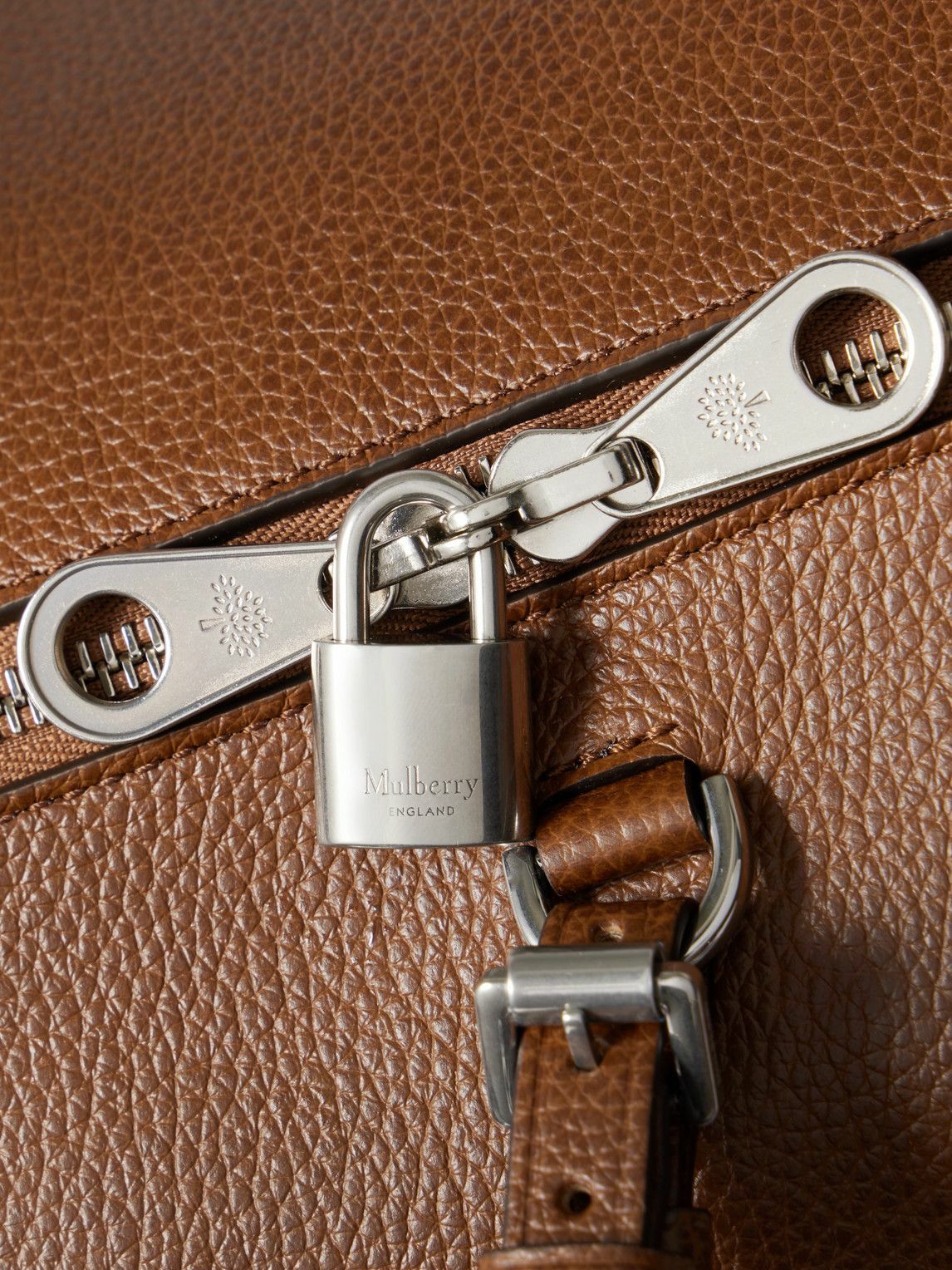 Mulberry - Heritage Medium Clipper Full-Grain Leather Weekend Bag
