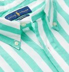 Polo Ralph Lauren - Button-Down Collar Striped Cotton Shirt - Green