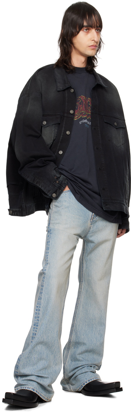 Balenciaga Black Offshore Long Sleeve T-Shirt Balenciaga