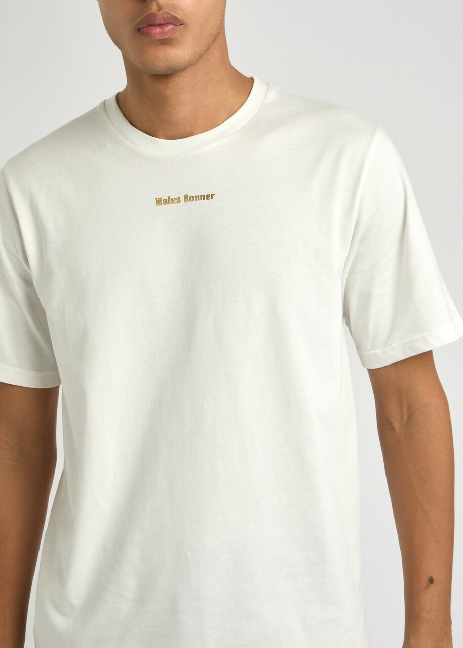 Wales Bonner Logo-print Cotton T-shirt Ivory