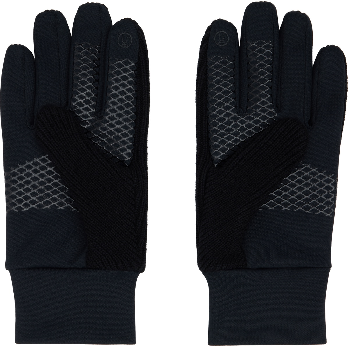 UNDERCOVER Black Paneled Gloves Undercover