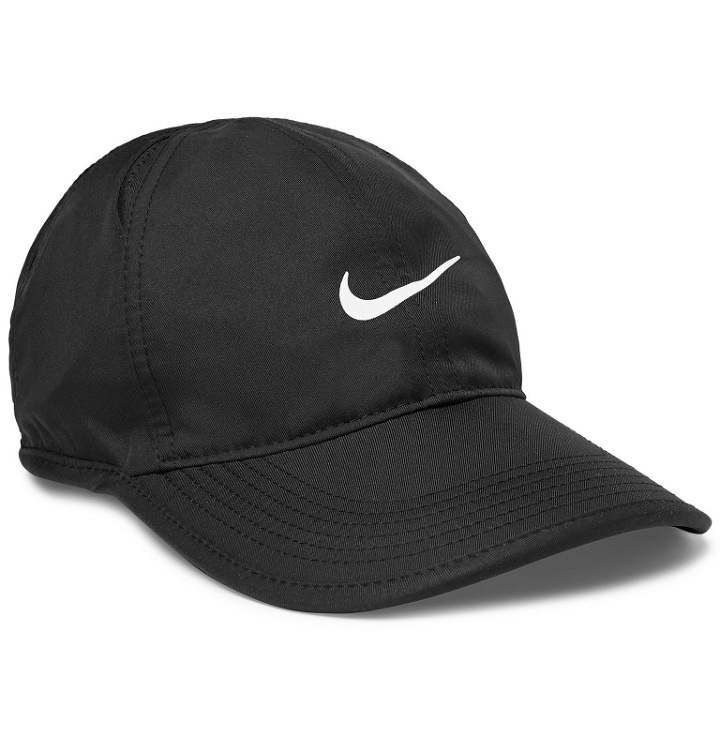 Photo: Nike Tennis - NikeCourt Featherlight AeroBill Baseball Cap - Black