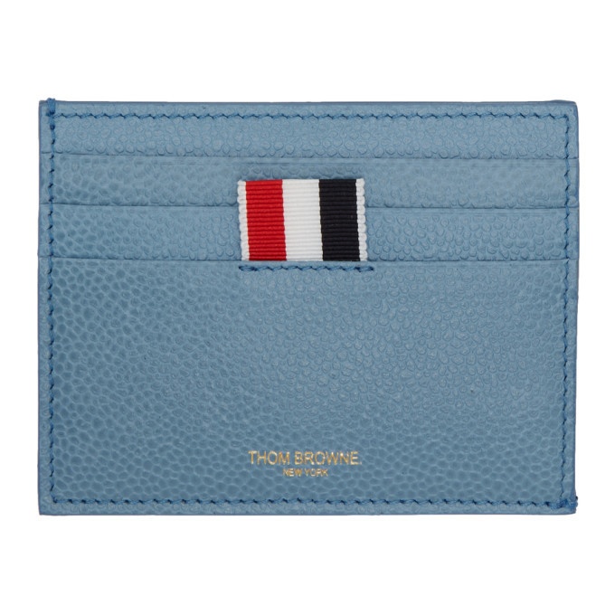 Photo: Thom Browne Blue Stripes Note Compartment Card Holder