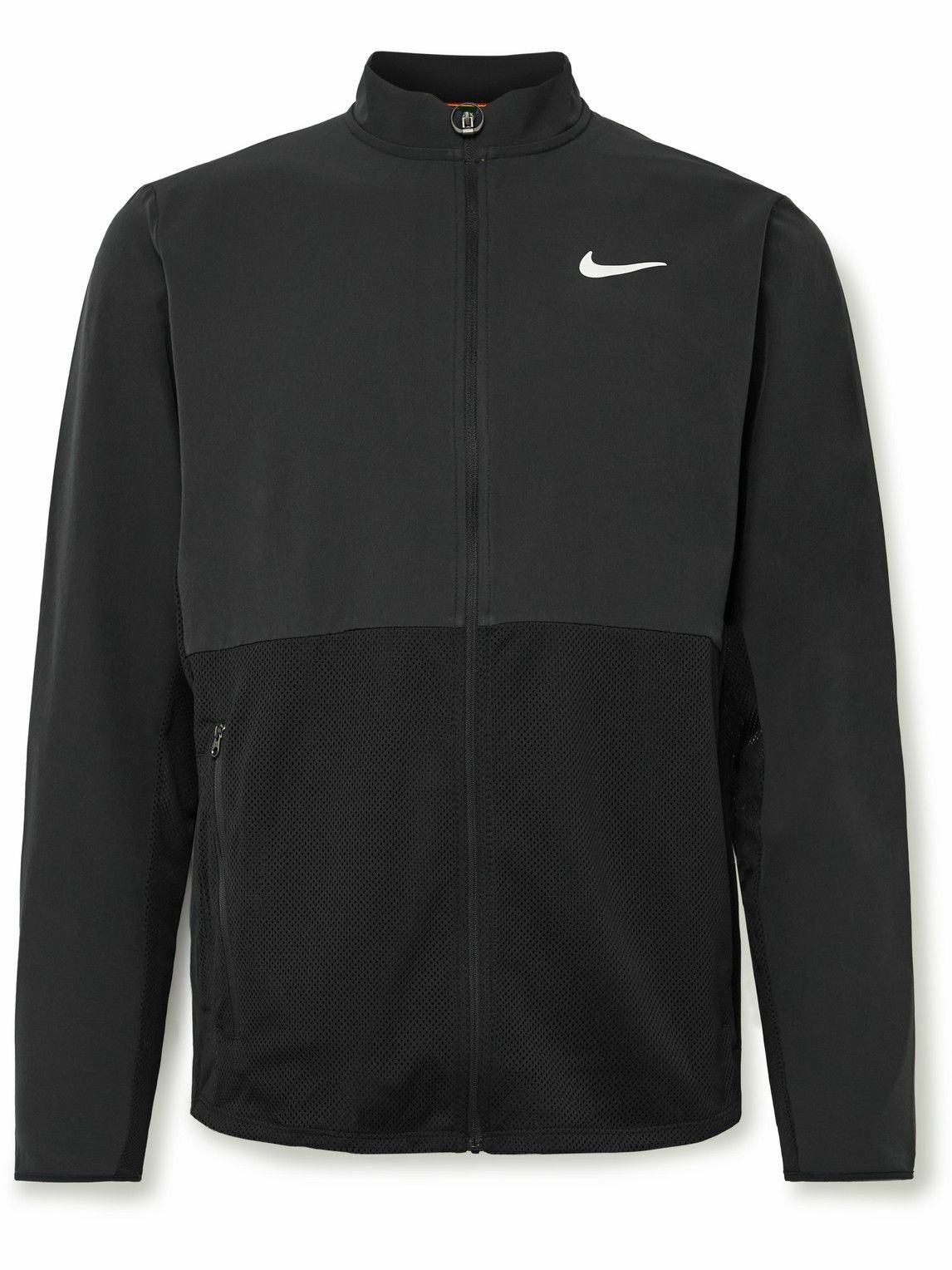 Photo: Nike Tennis - NikeCourt Advantage Mesh and Shell Tennis Jacket - Black