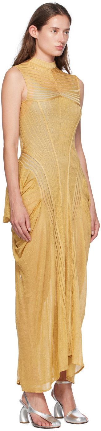 Isa Boulder Yellow Whisky Maxi Dress