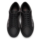 Hugo Black Low Futurist Tennis Sneakers