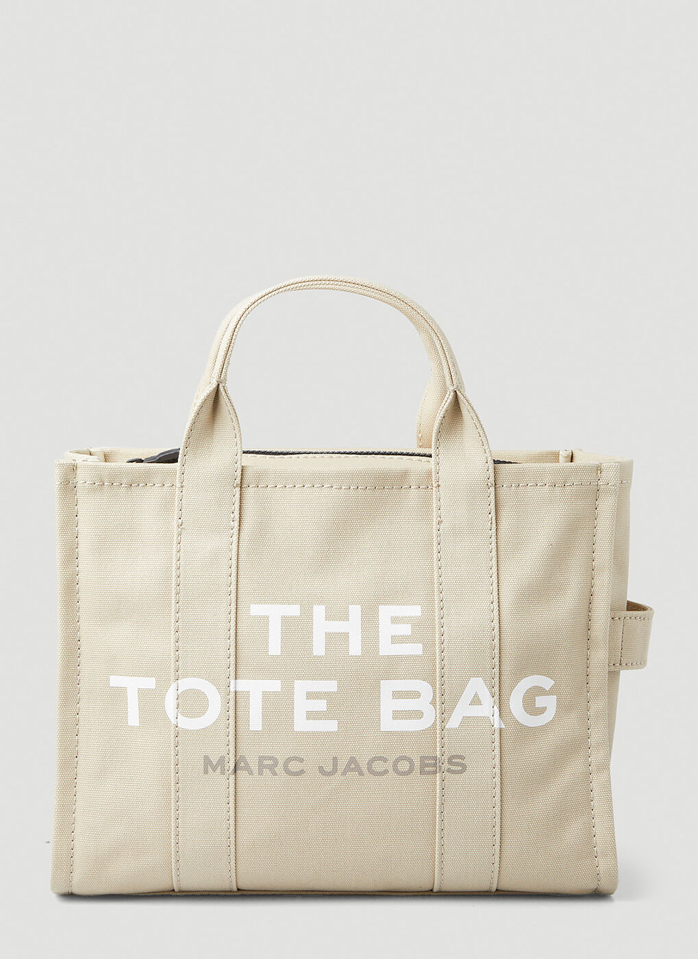 Logo Print Small Tote Bag in Beige Marc Jacobs