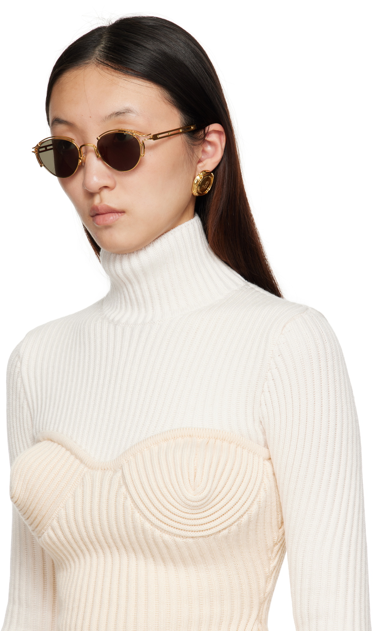 Jean Paul Gaultier Gold 'The 56-5102' Sunglasses