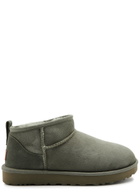 Ugg Classic Ultra Mini Suede Ankle Boots Green