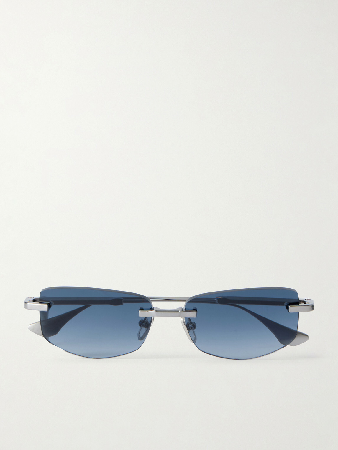 DITA - Trysim.75 Square-Frame Silver-Tone Titanium Sunglasses