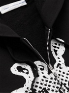 Comme des Garçons SHIRT - Christian Marclay Printed Cotton-Jersey Zip-Up Hoodie - Black