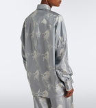 Stella McCartney Printed silk satin shirt