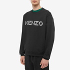 Kenzo Men's Bi-Colour Logo Crew Sweat in Black