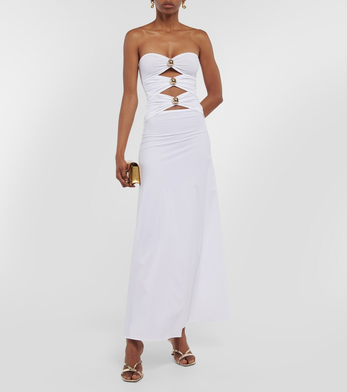 Dodo Bar Or Jennifer off-shoulder maxi dress
