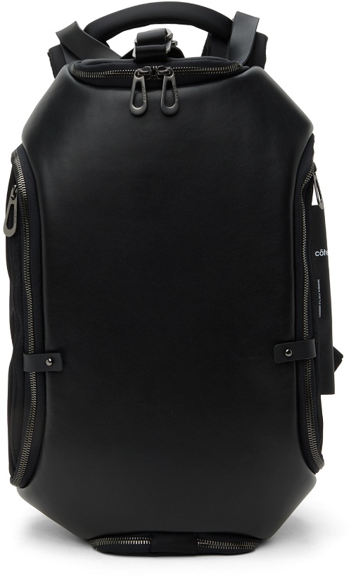 Photo: Côte&Ciel Black Avon Leather Backpack