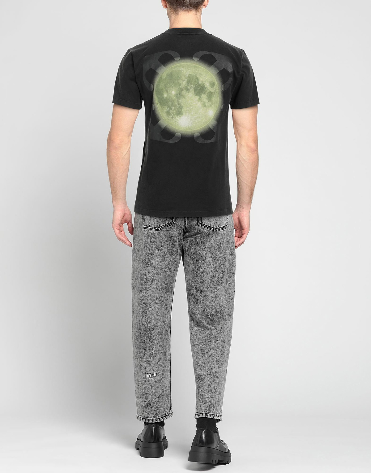 Off-white Mens T-shirt Charcoal