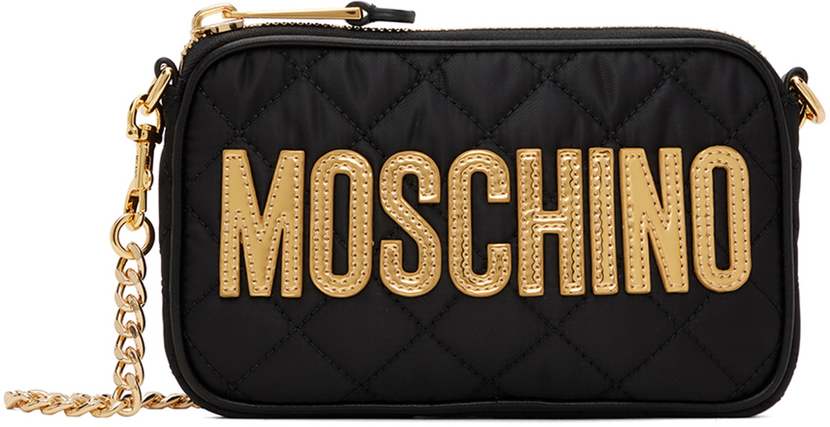 Moschino Black Logo Shoulder Bag Moschino