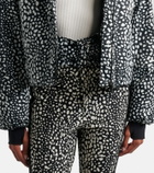Perfect Moment Bubble leopard-print down ski jacket