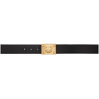 Moschino Black Bear Buckle Belt