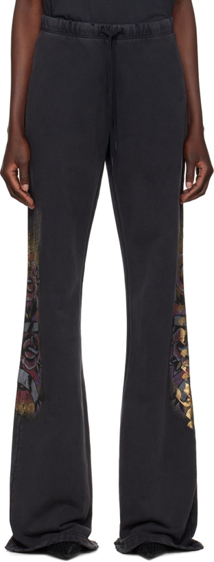 Photo: Balenciaga Black Tacky Flared Lounge Pants