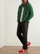 BODE - Moppet Wool-Bouclé Cardigan - Green