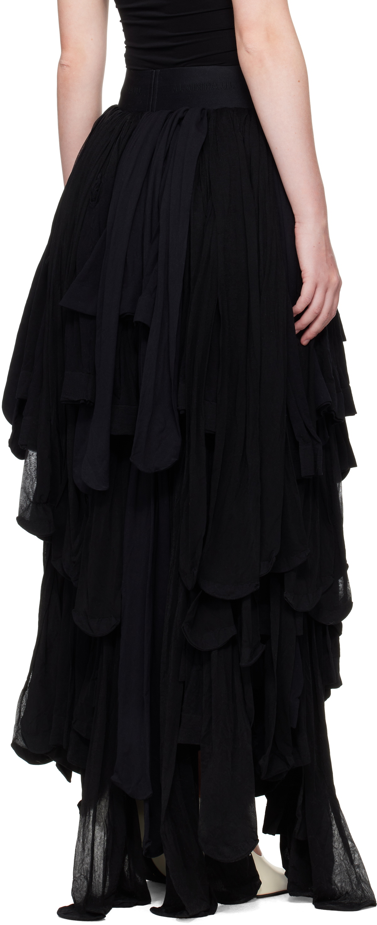 ALAINPAUL Black Tights Maxi Skirt