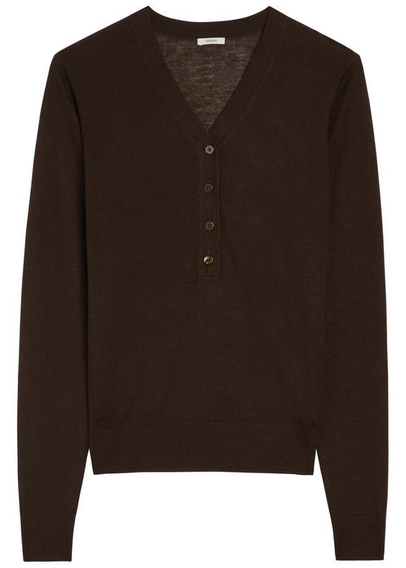 Photo: Joseph Gillies Cashmere top Brown