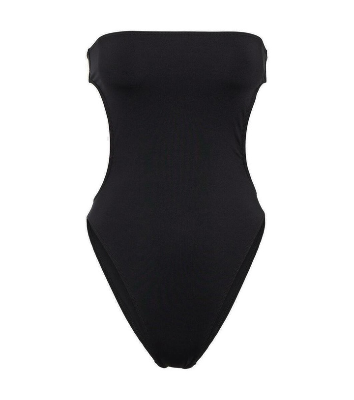 Photo: Saint Laurent Strapless cutout swimsuit