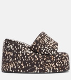 The Attico Mochi leopard-print platform sandals