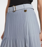 Burberry Belted pleated maxi skirt