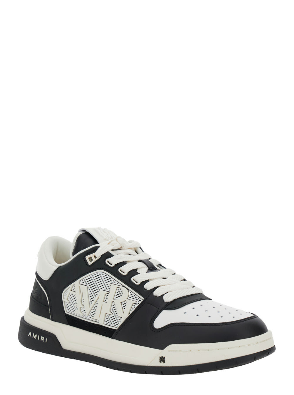 AMIRI ma Quand Black And White Low Top Sneakers With Logo