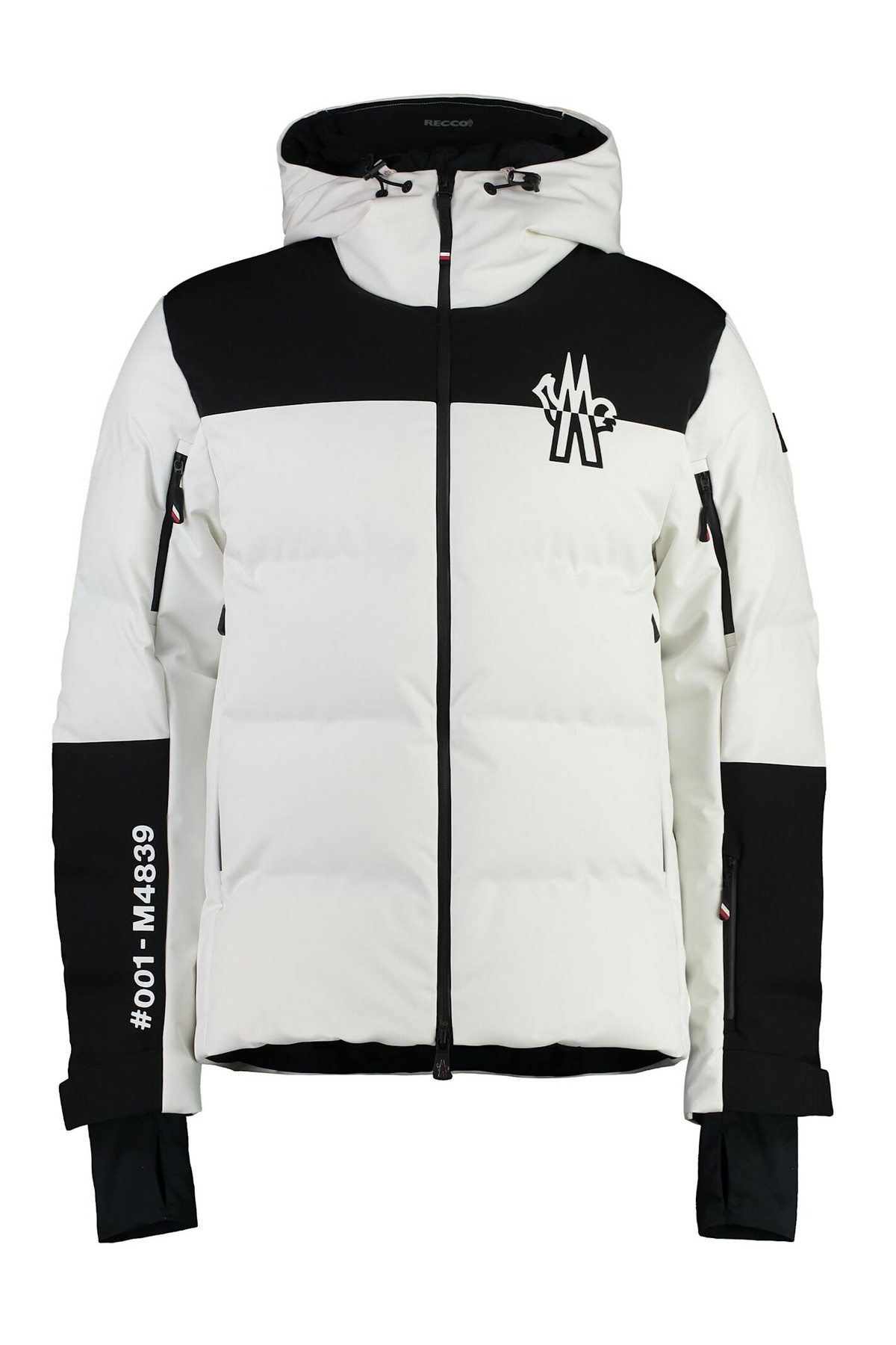 c*i様 雑誌掲載MONCLER フード付きジャケット ホワイト モンクレール MONCLER モンクレール ダウンコート メンズ アウター