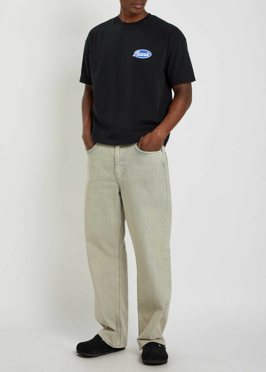 Picante Sienna Logo-print Cotton T-shirt Black