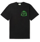 Aries - Printed Cotton-Jersey T-Shirt - Black