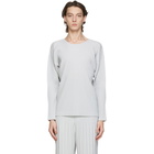 Homme Plisse Issey Miyake Grey Basics Long Sleeve T-Shirt