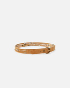 Pinko Suede Belt With Loops 3cm Nougat Mix Gal. Gold Nikel