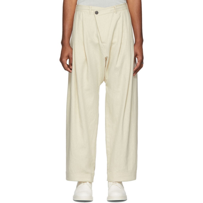 Photo: Jan-Jan Van Essche Beige Hem Pleated Trousers