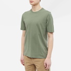 Folk Men's Contrast Sleeve T-Shirt in Olive