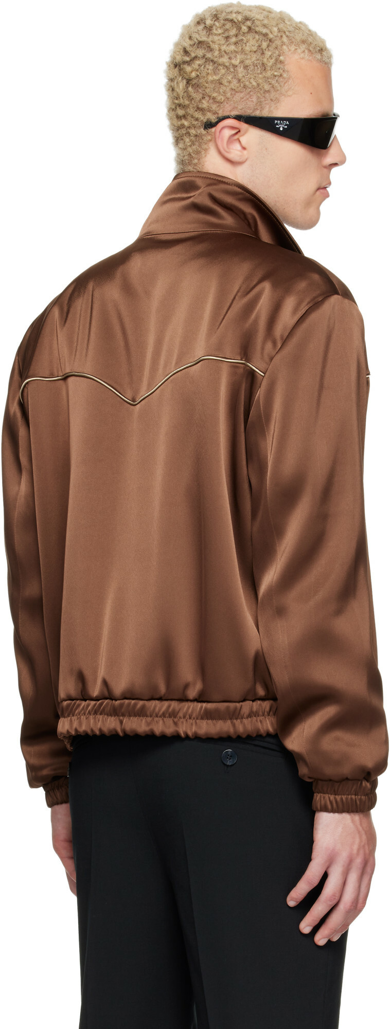 Ernest W. Baker SSENSE Exclusive Brown Western Track Jacket