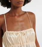 Ulla Johnson Marielle ruched silk midi dress