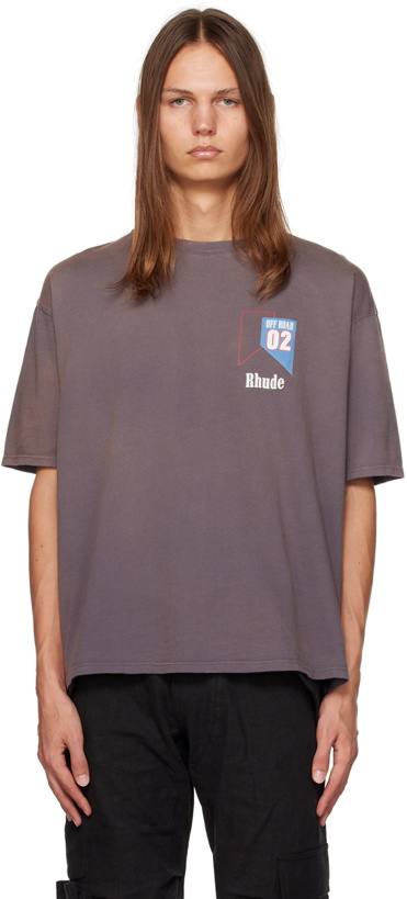 Photo: Rhude Gray '02' T-Shirt