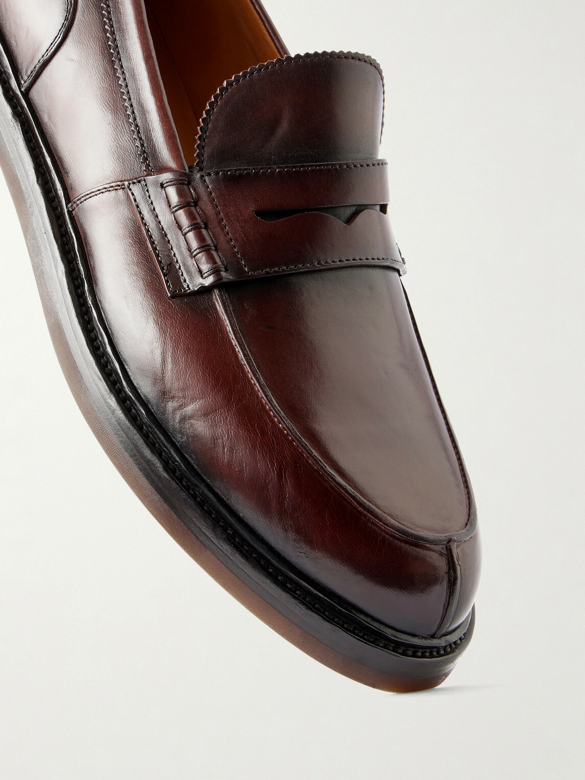 Officine Creative - Sax Flexi 001 Leather Loafers - Burgundy
